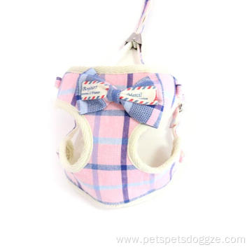 Latest design fashionable popular plaid dog harness